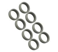 Badafaci 8PCS Maleta de Equipaje Cubiertas de Ruedas Muebles Ruedas Protectores de Piso Cancelación de Ruido Caja de Carrito con Absorción de Golpes Cubierta Protectora de Ruedas de (Gris Claro)