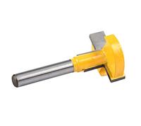 Badafaci Broca de Fresadora con Ranura en T, Vástago de 1/4, Cortador de | Fresa para Carpintería, Carburo Cementado, Ranurado de Pino, Compatible con Recortadora Eléctrica, Uso en Máquina de Grabado