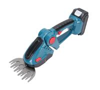 Badafaci Cortasetos Inalámbrico, Cizalla de Césped Eléctrica Recargable 2 en 1 con Cabezal Ajustable de 90° para Arbustos de Césped de Jardín (Enchufe de la UE)