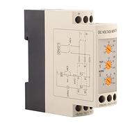 Badafaci DVRD Relé Protector de Subtensión de Sobretensión Relé de Protección de Voltaje Ajustable 12V 24V 36V 48V Monitoreo en Tiempo Real Retardo LED para Control de UPS de Batería del Motor (DC12V)