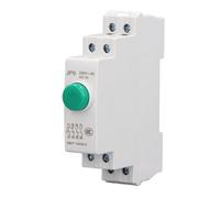 Badafaci Interruptor Pulsador para Carril DIN, Botón de Mando 2NO 2NC AC230V para Arrancador Magnético Contactor Caja de Distribución Torno CNC (GREEN)