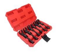 Badafaci Juego de Llaves para Tuercas de Tubería Flexibles de 3/8 Pulgada, Juego de 6 Piezas de 12mm a 19mm, Cabeza Flexible de 180 Grados para Reparación de Inyectores de y Líneas de