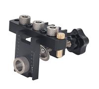 Badafaci Kit de Taladro con Plantilla para Clavijas 3 en 1, Juego de Guía de Broca para Clavijas, Kit con Plantilla para Orificios de Bolsillo con 8 Brocas de 10 y 15 Mm y Localizadores