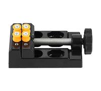 Badafaci Mini Tornillo de Banco, Abrazadera de Mesa Portátil, Pequeño Tornillo de Banco para Trabajos de Pasatiempo, Metal, Plástico, 12 X 6 Cm, Herramienta de Sujeción con Ranura Horizontal para