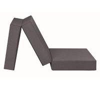 Badenia Trendline Colchón Plegable XXL para Invitados, 196 x 65 x 15,5 cm, Núcleo de Espuma de 15 cm, Funda Lavable, Gris Claro, Certificado Oeko-Tex
