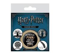 Badge Pack Insignia de símbolos de Harry Potter, Multicolor, 10 x 12.5 x 1.3 cm