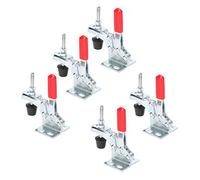 BAFOVY Abrazadera de Palanca Vertical Accesorio Rápido Galvanizado GH 13009 30 Kg 66 Lb Fuerza de Sujeción Apertura de de 88 Grados Paquete de 5 para Ensamblaje de Soldadura Sujeción de Trabajo de