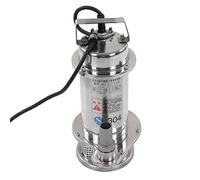 BAFOVY Bomba Sumergible Pequeña Bomba Eléctrica Sumergible de Acero Inoxidable 370W 220V con Protección Térmica Cabezal de 17 M para Riego de Acuicultura de Agua de Mar de Pozos Profundos Uso