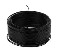 BAFOVY Cable Eléctrico Cable Aislado con Núcleo de Cobre 3 X 0,5 mm² 100 M AC300 V Redondo de PVC Negro con Resistencia Al Calor de 176 °F para Electrodomésticos Herramientas Pequeñas Instrumentos