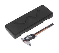 BAFOVY Calibrador Digital, Calibrador con Pantalla Digital de Acero Inoxidable 0-6 pulg. Precisión de 0,01 Mm Pantalla Grande Lectura de Fracción en Pulgadas Métricas para Medición de Profundidad de