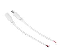BAFOVY Conector Macho Hembra de 5,5x2,1mm, Cable de Enchufe de Alimentación de 150mm para Cámara CCTV con Tira LED (WHITE)
