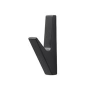 BAFOVY Gancho Metálico para Ropa en Forma de Y, Gancho para Abrigo de Armario con Diseño de Tornillo Oculto para Armario, Baño, Cocina, Puerta, Entrada Y Pared (negro mate)