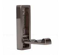BAFOVY Gancho Plegable Montado en la Pared para Ahorrar Espacio, Gancho Plegable para Abrigos, de Pared con Aleación Resistente para Entrada de Cocina y (Esquina Cuadrada Gris Perla)