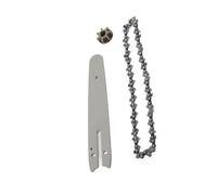 BAFOVY Juego de Cadena para Motosierra de Acero, Placa de Bolas de Tungsteno, Kit de Corte Rápido de 8 Pulgadas con Piñón, Adecuado para Mini Motosierra Eléctrica para Sierra de Podar