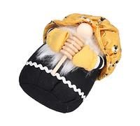 BAFOVY Patrón de Abeja Muñeca sin Rostro Muñeca Gnomo de Tela 18 X 15 Cm Adorno Enano de Pie Textura Suave Estante de Mesa Mesita de Noche Decoración del Refrigerador para Sala de Estar Dormitorio