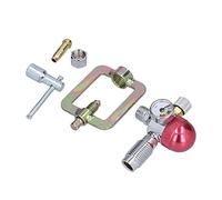 BAFOVY Regulador de Acetileno Regulador de Gas de Aleación de Aluminio G5 8 14 Entrada 0 a 20 L por Minuto Reductor de Flujo con Calibre Transparente y Salida de 8 Mm para Soldadura Corte Pruebas