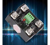 BAFOVY Relé de Estado Sólido SSR Control de de Doble Canal Salida de CA 24 A 480 VCA 10 A Contactos de Latón con Base de Disipador de Calor e Indicadores Rojos y Verdes para Control Monofásico