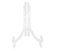 BAFOVY Soporte de Reloj Redondo, Expositor Acrílico Transparente para Certificado y álbum de Fotos, 25 Cm de Altura, Ideal para Decoración del Hogar