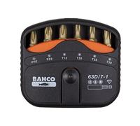Bahco 63D/7-1 - Jgo Puntas Diamante Torsion 1/4" 7 Pzas + Adapt