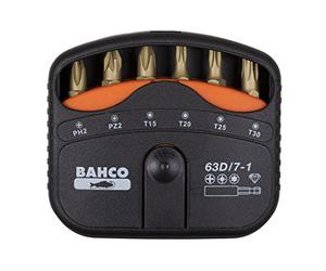 Bahco 63D/7-1 - Jgo Puntas Diamante Torsion 1/4" 7 Pzas + Adapt