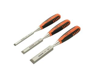 Bahco Borde Biselado Juego de Cinceles para Madera 3 Piezas Tamaño 12 ,18 Y 25mm