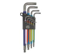 Bahco c1997lm/9p - juego de llaves allen hexagonales de color métrico