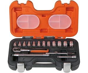BAHCO Jgo De Vasos 1/4", 16 Piezas S160 X6 UNIDADES