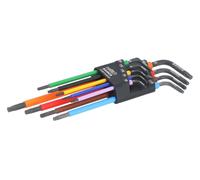 Bahco – Juego de 9 llaves Torx largas codificadas por colores