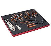 BAHCO Juego de alicates en bandeja de foam 3/3 Fit&Go (12 piezas)