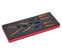BAHCO Juego de alicates para arandelas en bandeja de foam 1/3 Fit&Go
