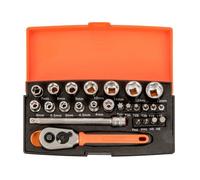 BAHCO Jgo Vasos 1/4" 25 Pzs SL25 X20 UNIDADES