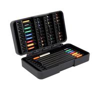 Juego de puntas de 1/4" para atornillador de impacto de torsión Bahco, compatible con sistemas Phillips/Pozidriv/TX - 44 piezas.
