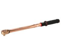 BAHCO Llaves dinamométricas de disparo mecánico ajustable antichispa con visor de escala y cabeza fija de carraca de bronce de aluminio 16 N.m-260 N.m
