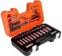Bahco S330l, juego de llaves de vaso y puntas de 1/4" y 2/8", 53 piezas, color naranja. Talla única