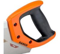 BAHCO SERRUCHO CARPINTERO COSTILLA MANGO CERRADO BIMATERIAL DIENTE TEMPLADO Un clásico para carpintería. Corte preciso y limpio.