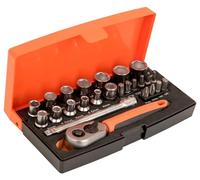 Bahco SL25 JGO.Llaves DE Vaso 1/4, 0 W, 0 V, multicolor, 10.2 cm, Set de 25 Piezas
