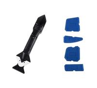 BaHeLs Raspador de silicona 5 en 1, removedor de masilla de pegamento, cuchillo, espátula de costura de belleza en ángulo, herramienta de costura de belleza, 4 Uds., herramienta de eliminación de mold