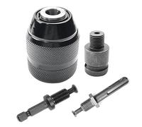 Bahwphry Adaptador de portabrocas de metal de rosca 3/8-24UNF de 0,8 mm a 10 mm, adecuado para taladro de mano, martillo eléctrico/martillo eléctrico, fácil de usar B