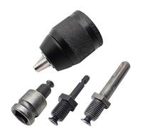Bahwphry Portabrocas sin llave de 2-13 mm, 3 mordazas 1/20-20UNF, adaptador de cambio rápido, vástagos SDS-Plus, vástago hexagonal de 1/4 pulgadas, martillo giratorio fácil de reemplazar