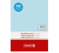 Baier & Schneider - Cartulina lisa (180 g/m², A6, horizontal), color azul