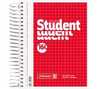 Baier & Schneider Cuaderno A6 a cuadros, con espiral, 4 orificios, 70 g/m², 160 hojas