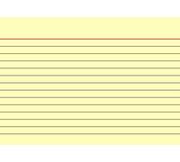 Baier & Schneider - Tarjetas (cartulina, 180 g/m², A6, horizontal, a rayas), color amarillo claro