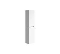 Baikal Armario de Baño, Mueble de Baño, Armario Alto. Muebles Auxiliares. Estanteria. Columna. Entrega en Kit. Serie Cerrada 140 cm Blanco