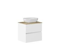 Baikal Conjunto de Mueble de baño Duo, Incluye Lavabo. Mueble Suspendido en Pared con Lavabo cerámico. Varios Acabados y Medidas. Mueble MONTADO.