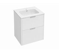 Baikal Mueble de Baño INNA. 50cm Blanco. Incluye Lavabo. Mueble MONTADO. Suspendido 2 Cajones con Cierre Amortiguado.