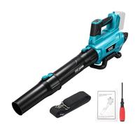 BaiKrafton Soplador de hojas inalámbrico para batería Ma-Kita de 18 V (solo | 6 modos de velocidad, 720 CFM, 150 MPH, 90 dBA, sopladores de hojas de mano para cuidado del césped, hojas húmedas