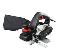 Bakaji Cepilladora eléctrica potencia 900 W lijadora cepilladora madera velocidad 16500 rpm ancho corte 82 mm profundidad ajustable 0-3 mm con aspirador integrado bolsa + guía paralelo