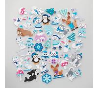 Baker Ross FC268 Pegatina infantil Animales polares - Paquete de 200, Pegatinas infantiles, Pegatinas para scrapbooking, Ocio creativo infantil