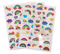 Baker Ross FC881 Pegatinas Trasferibles Arcoiris - Set de 120, Ocio creativo para niños