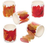 Baker Ross FN301 Hojas de Otoño Cintas de Papel Autoadhesivas - Pack de 5, Otoño Artes y Manualidades Suministros